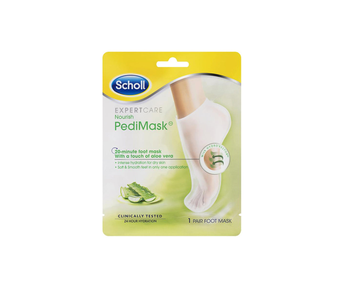 Scholl ExpertCare Nourish PediMask Aloe Vera 1 Pair