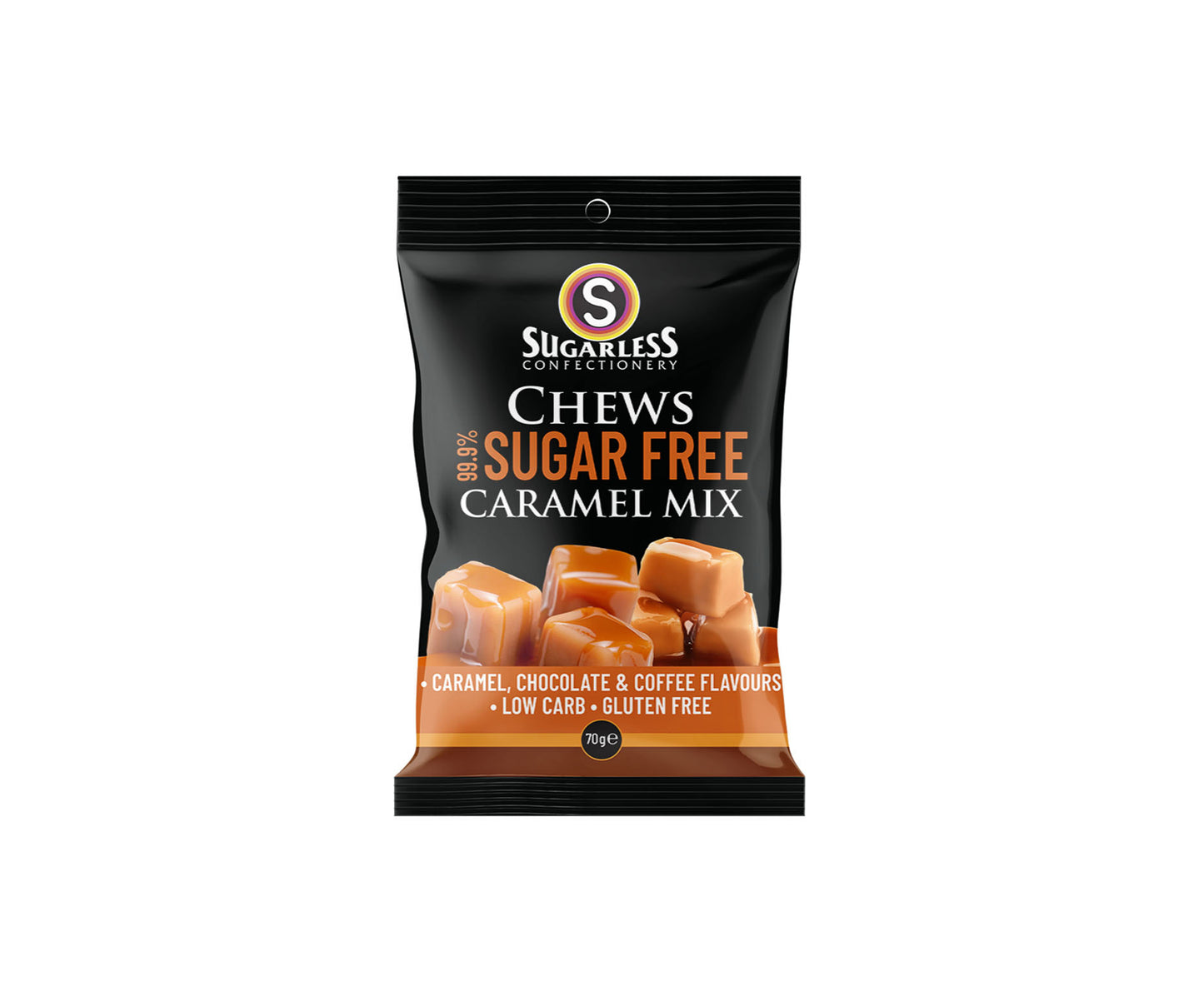 Sugarless Co Caramel-Cream Chews 70g