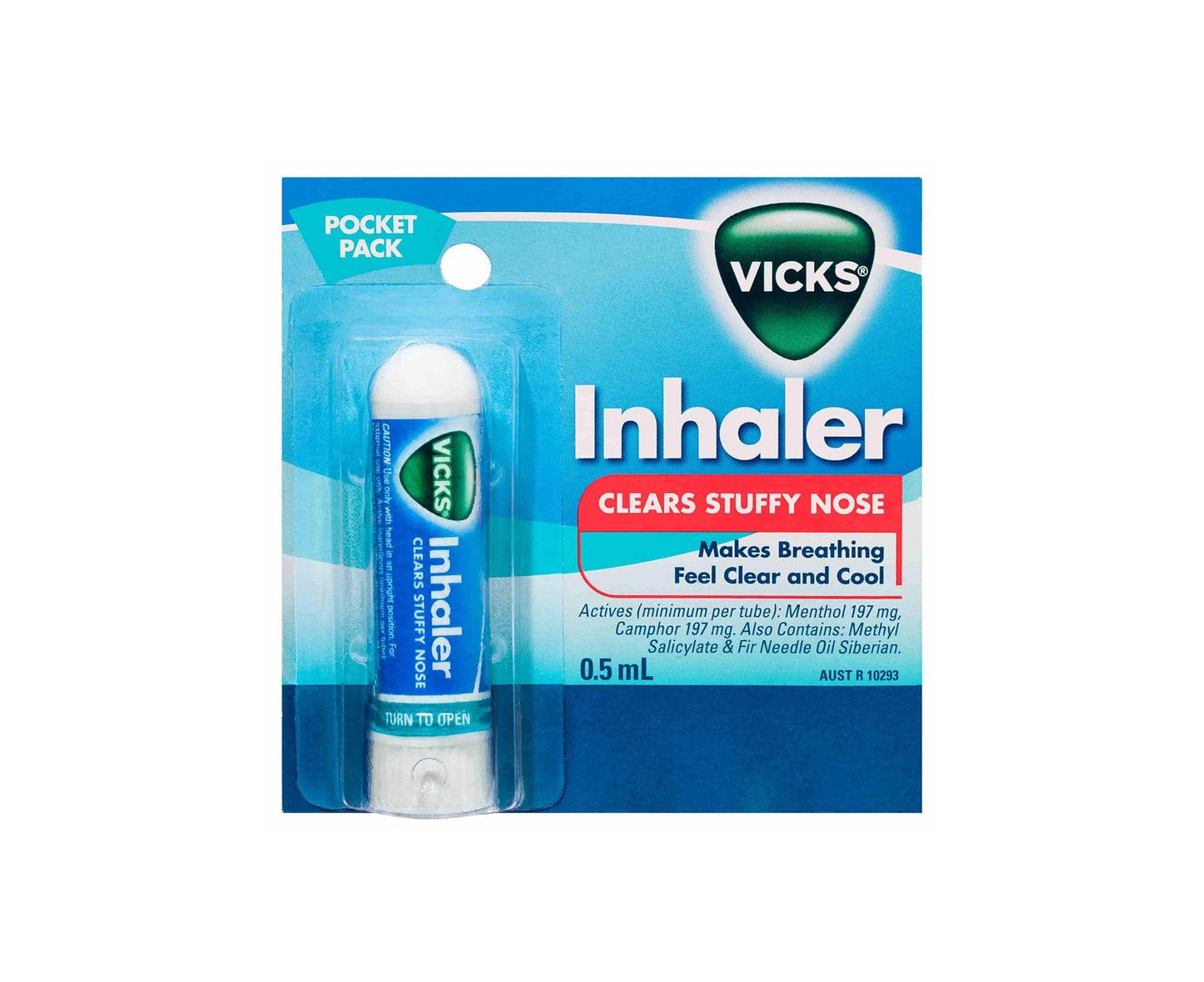 Vicks Nasal Decongestant Inhaler 0.5mL