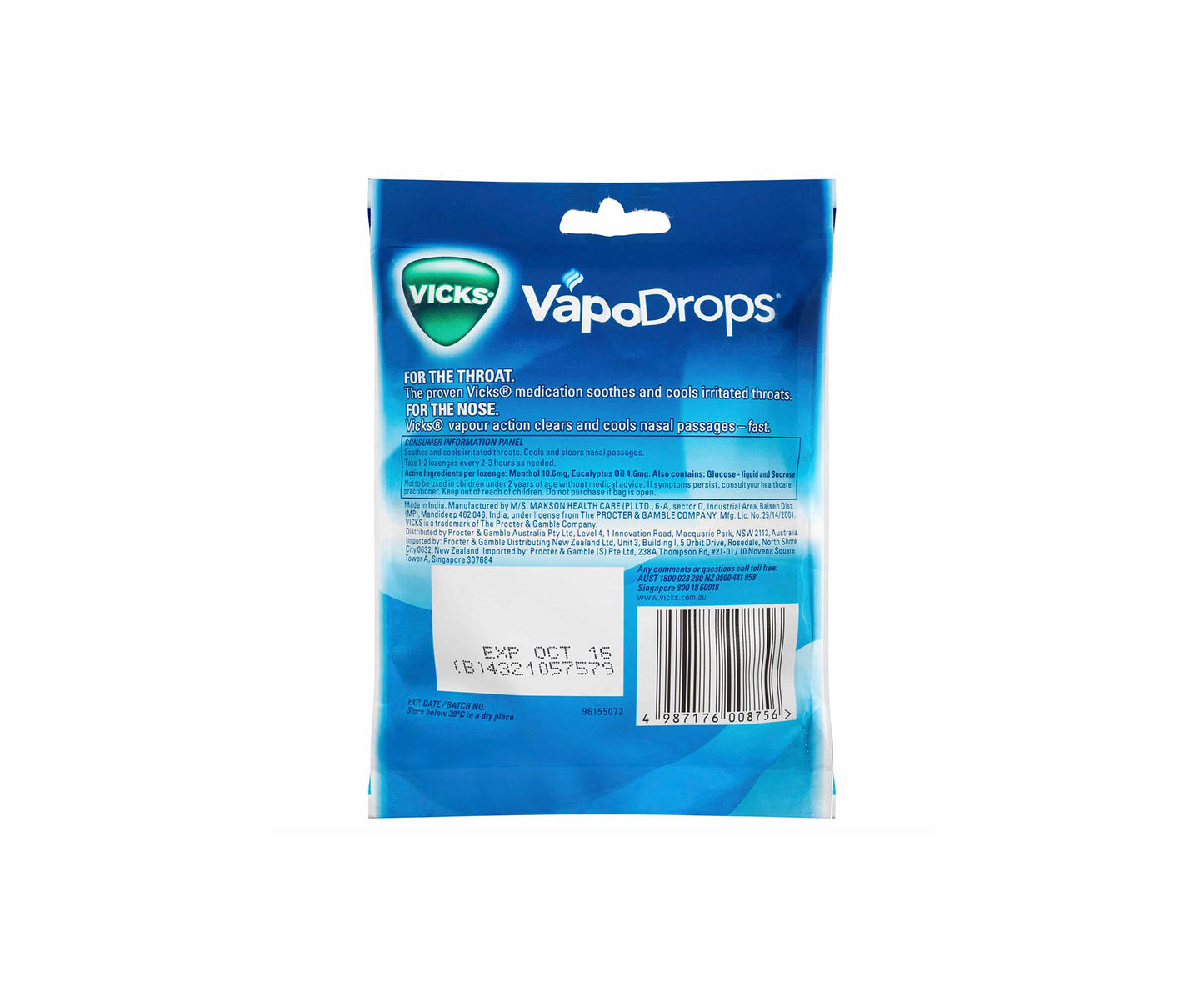 Vicks Vapodrops Cooling Peppermint 24