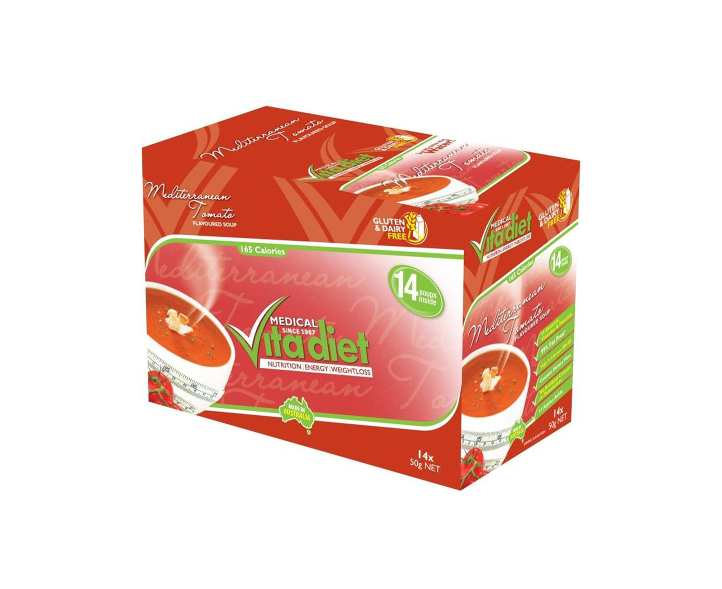 Vita Diet Mediterranean Tomato Soup 14 Pack