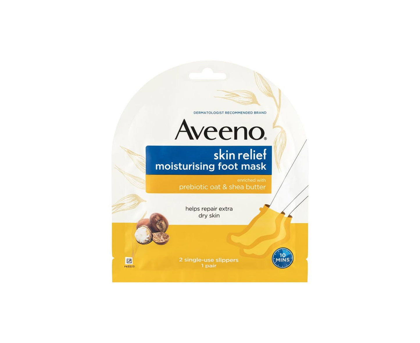 Aveeno Skin Relief Moisturising Foot Mask 1 Pair