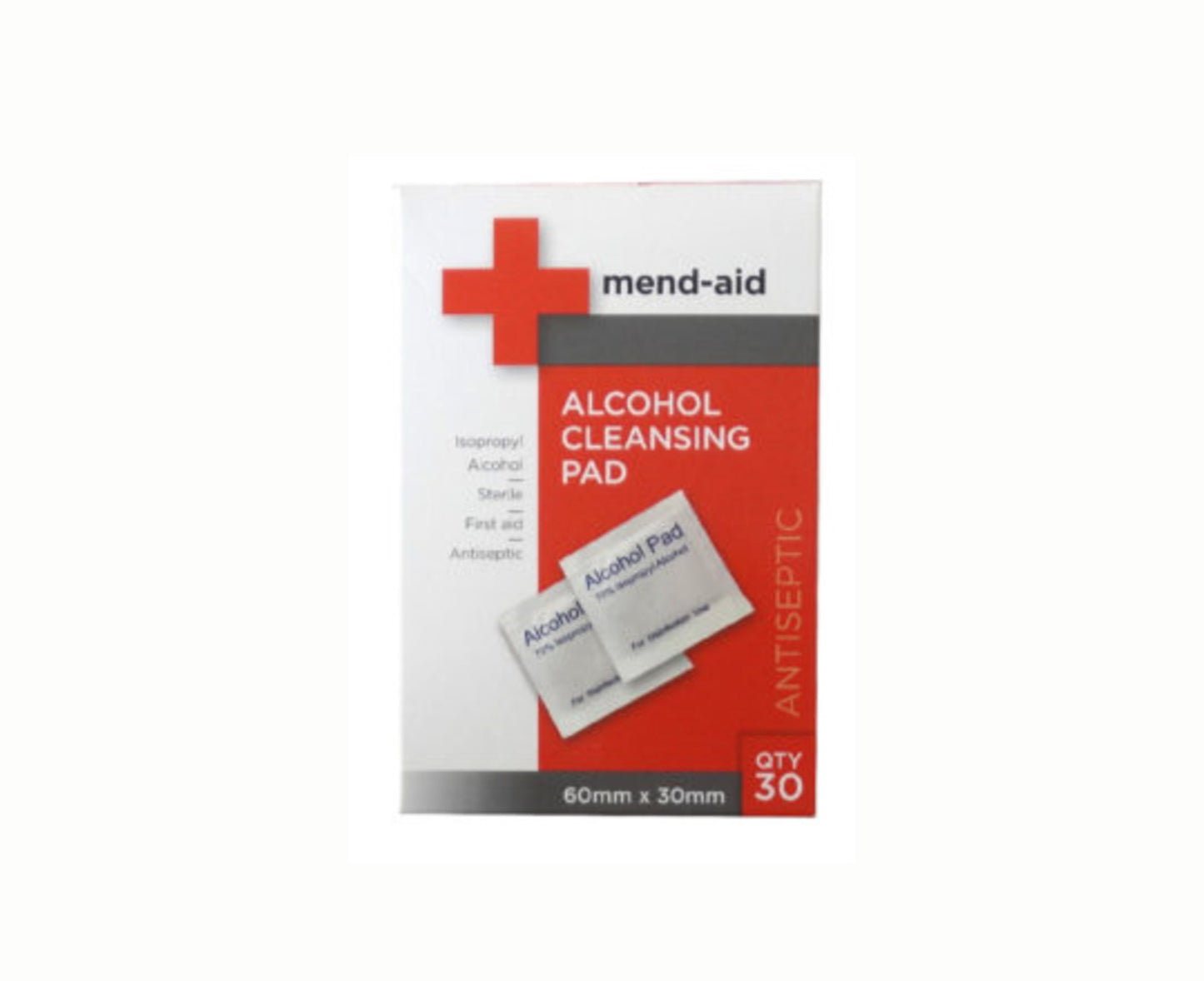 BeMed Mend-Aid Alcohol Cleansing Pad 30 Pieces