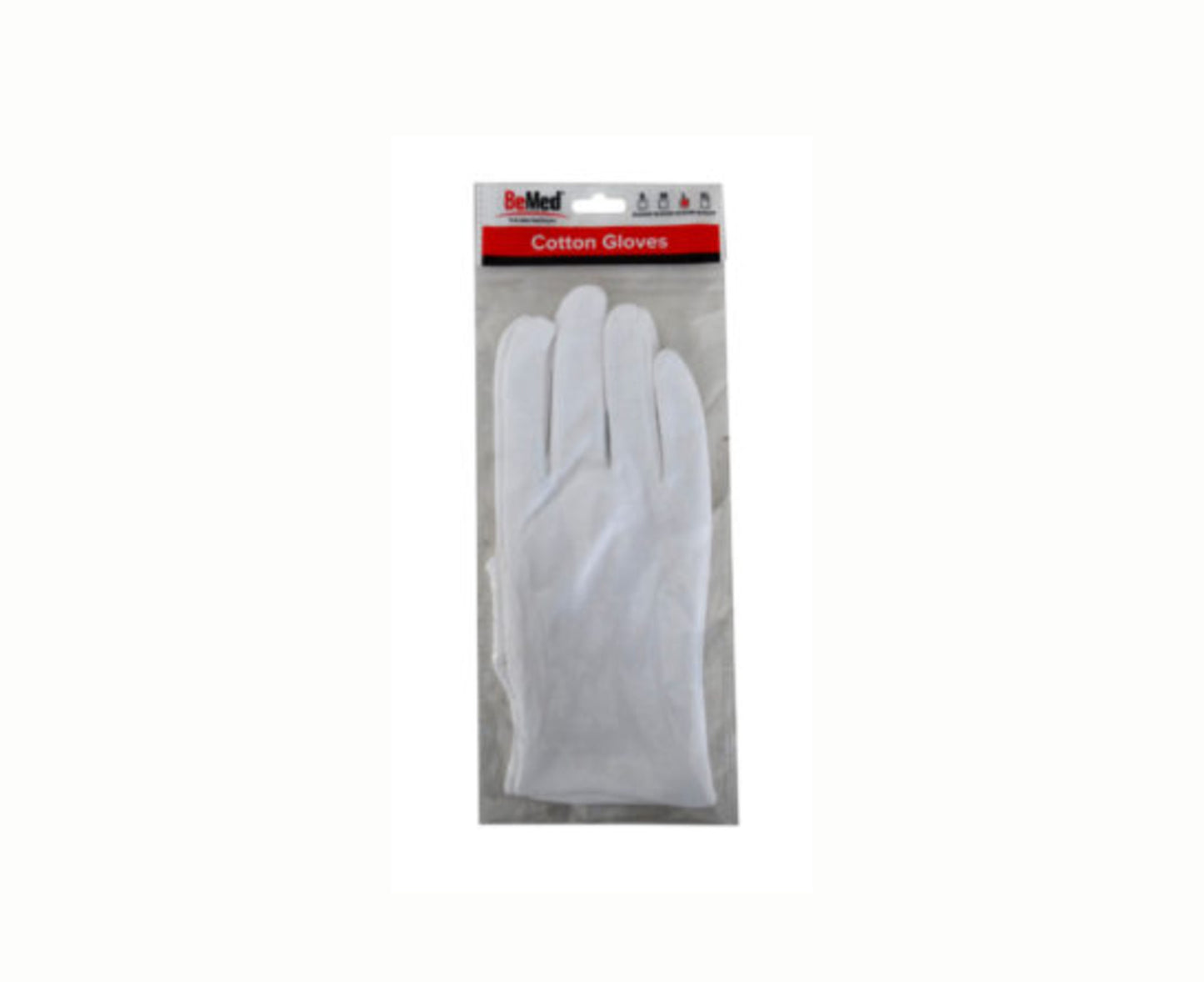 BeMed Cotton Gloves Large 1 Pair