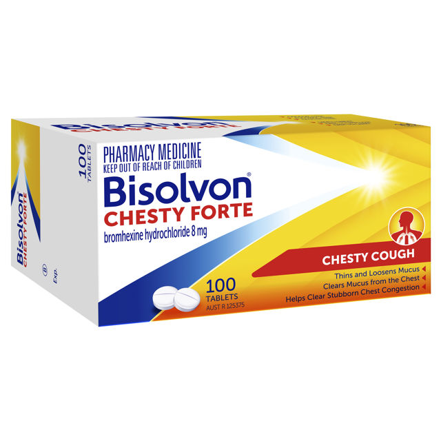 Bisolvon Chesty Forte Tablets 100