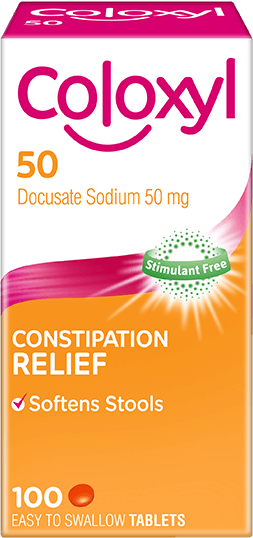 Coloxyl 50mg Tablets 100