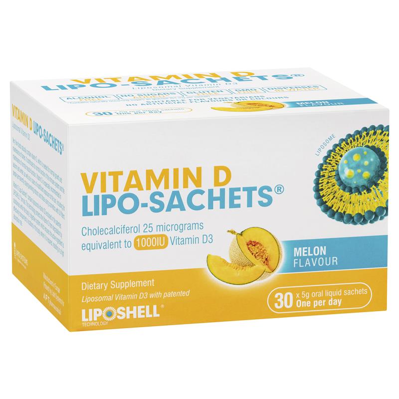 Lipo-Sachets Vitamin D Melon 5g 30 Sachets