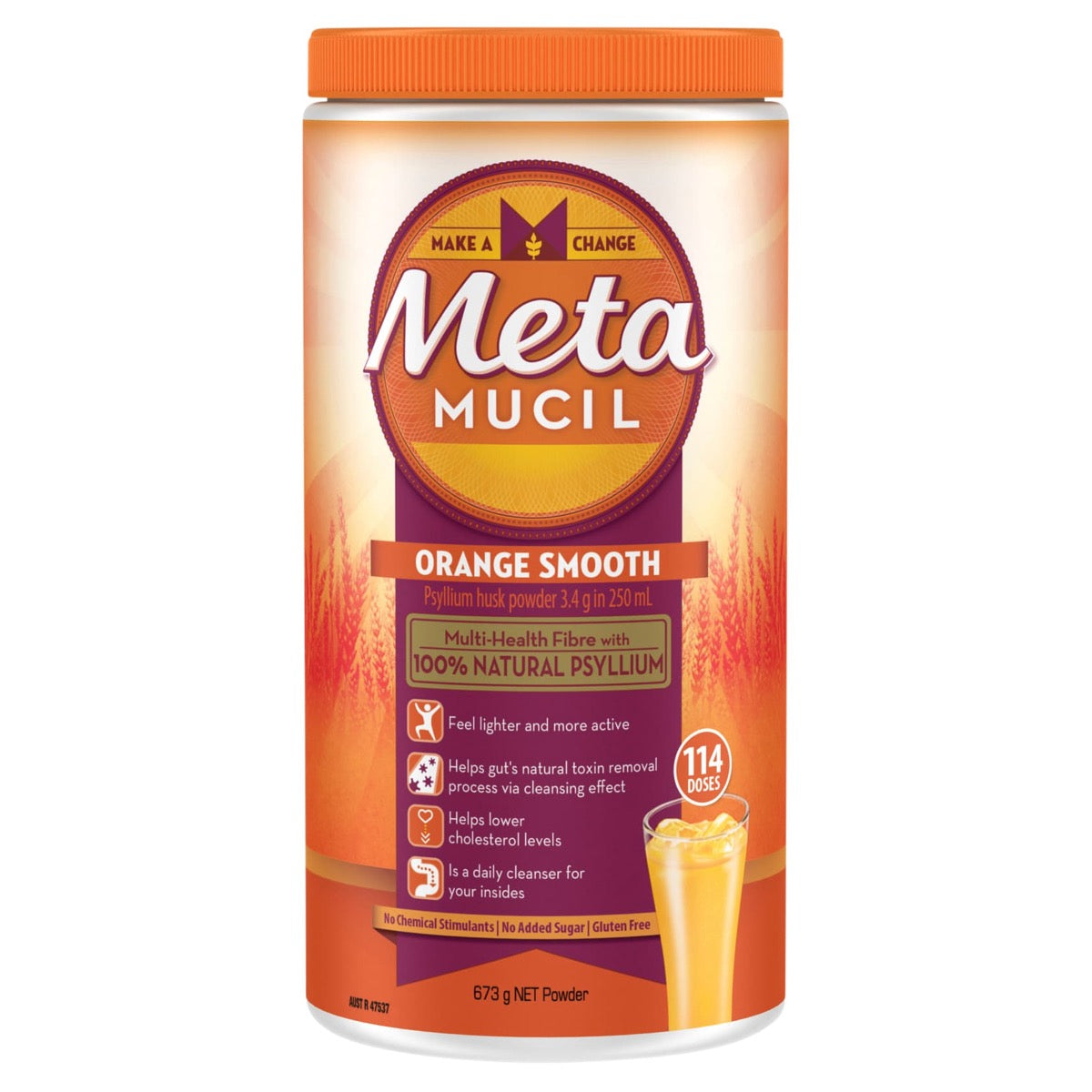 Metamucil Smooth Orange 114 Dose 673g