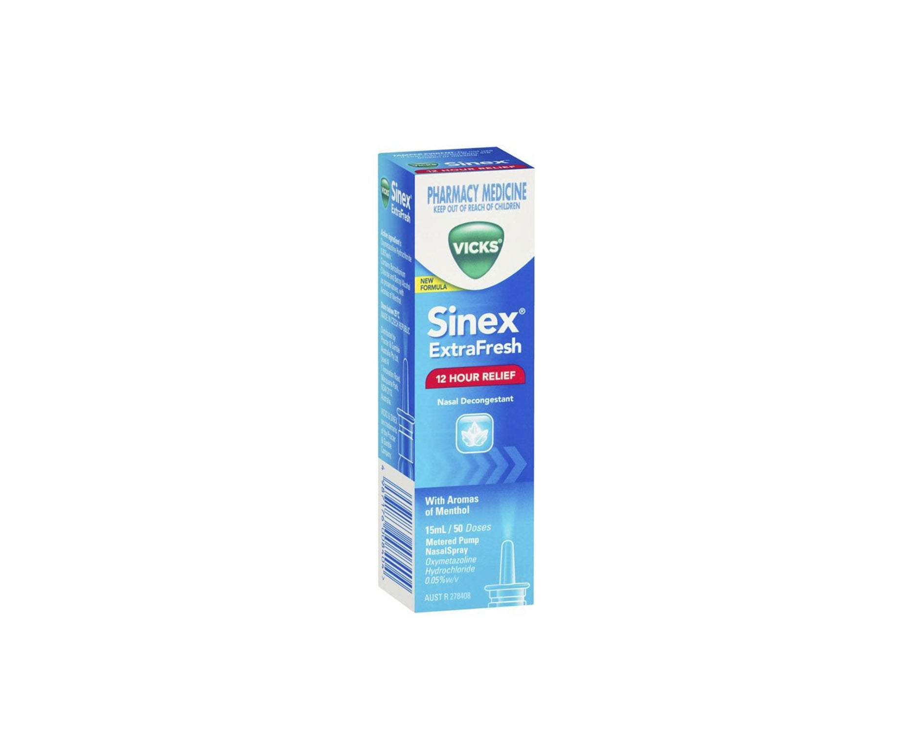 Vicks Sinex Extra Fresh Menthol Nasal Decongestant