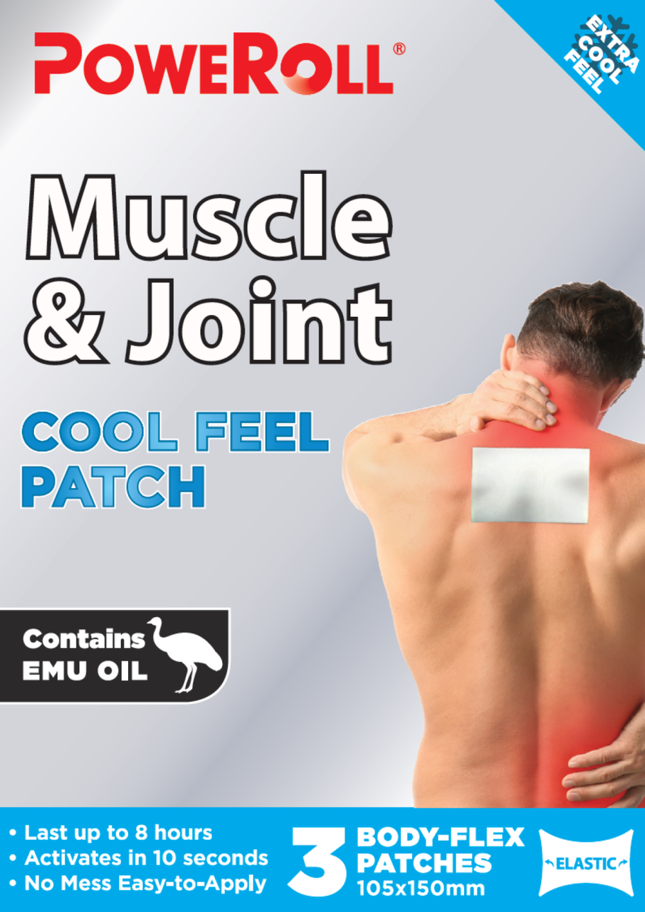 PowerRoll Muscle & Joint Cool Patch 3 Pieces
