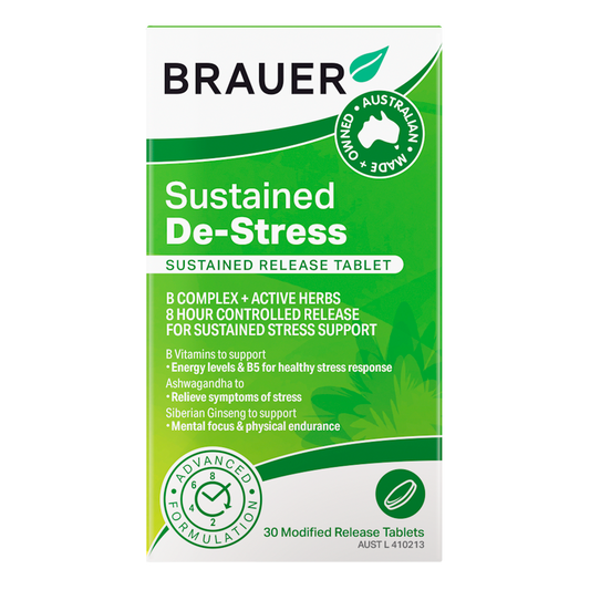 Brauer De-Stress Sustained Release Tablets 30