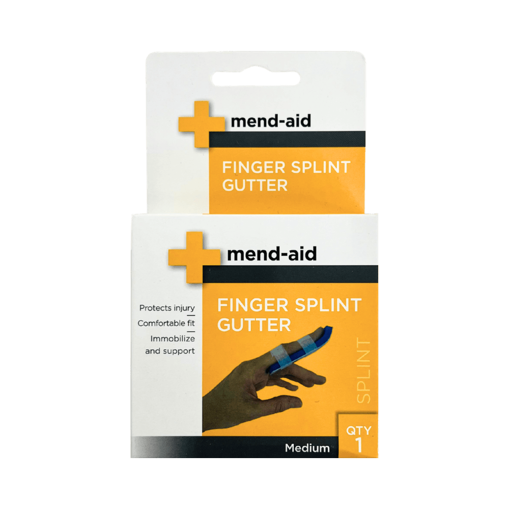 Mend-Aid Finger Splint Gutter Medium 1 Pack