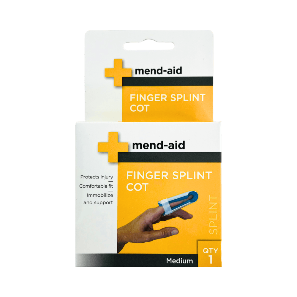 Mend-Aid Finger Splint Cot Medium 1 Pack