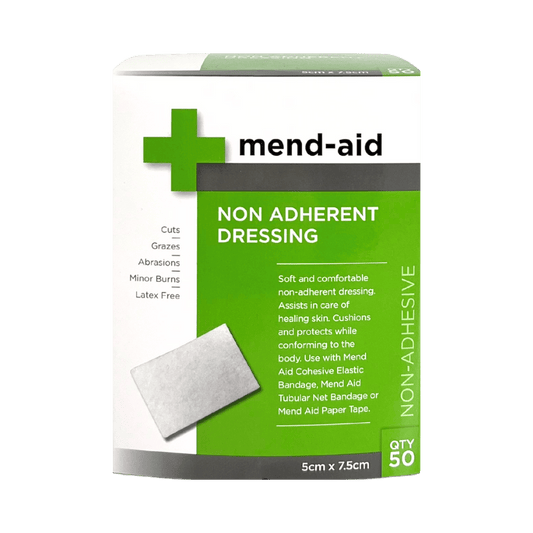 Bemed Mend-Aid Non Adherent Dressing 5cm x 7.5cm 50 Pieces