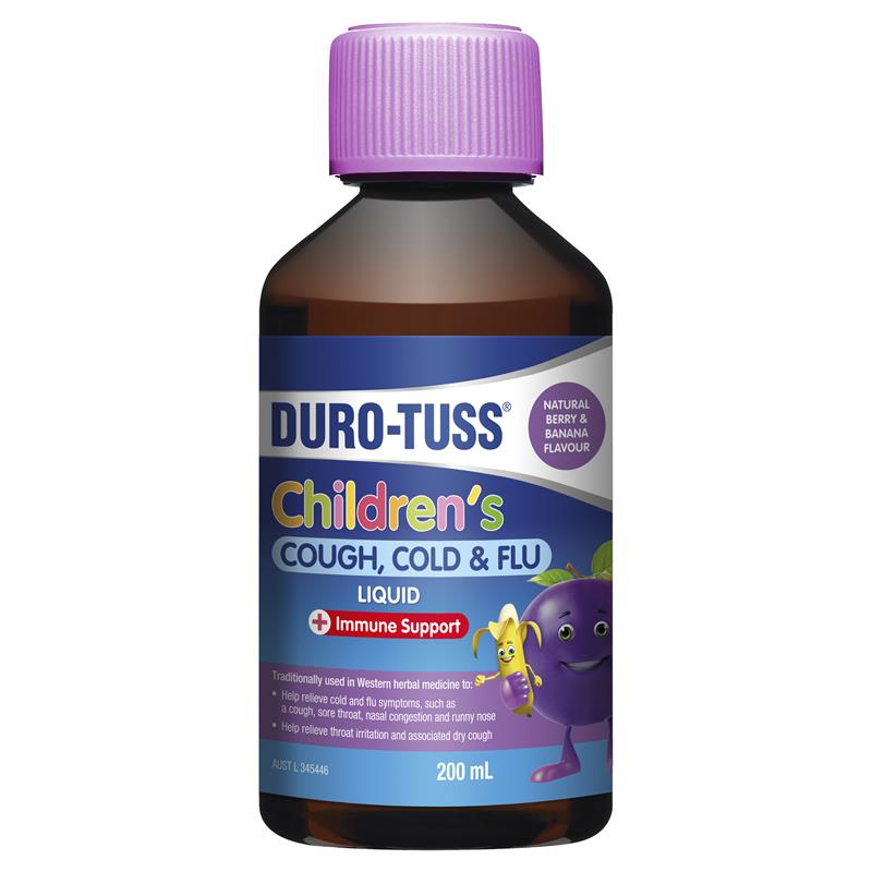 Duro-Tuss Children Cough Cold & Flu Liquid 200mL