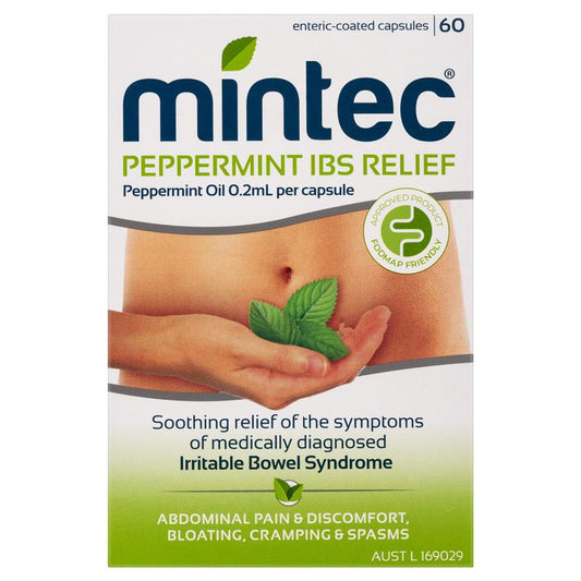 Mintec Peppermint Oil 0.2mL Capsules 60