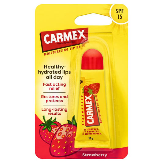 Carmex Lip Balm Tube Strawberry 10g