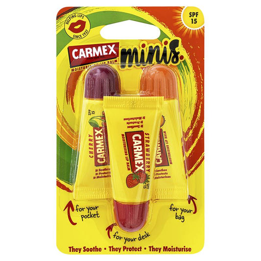 Carmex Mini Tube 3 Pack