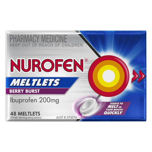 Nurofen 200mg Meltlets Berry Burst 48