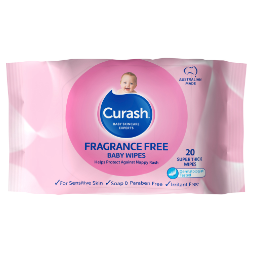 Curash Baby Wipes Unscented 20 Pack