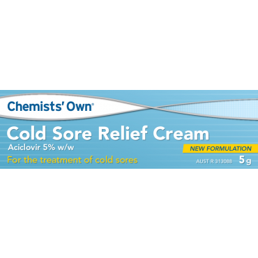 Chemists Own Cold Sore Cream 5g