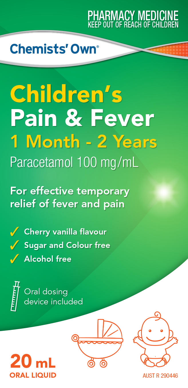 Chemists Own Children's Paracetamol 1 Month - 2 Years Liquid 20mL