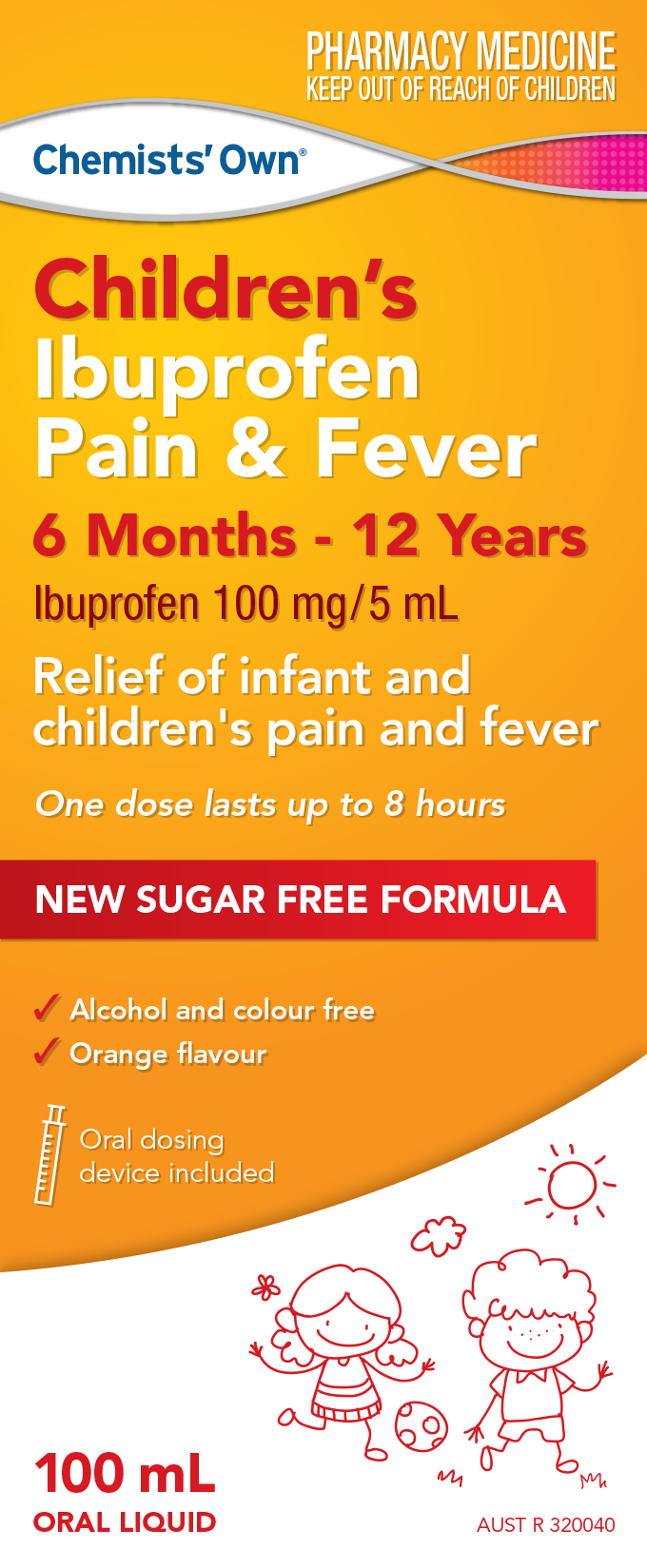 Chemists Own Children's Ibuprofen 6 Months - 12 Years Liquid 100mL