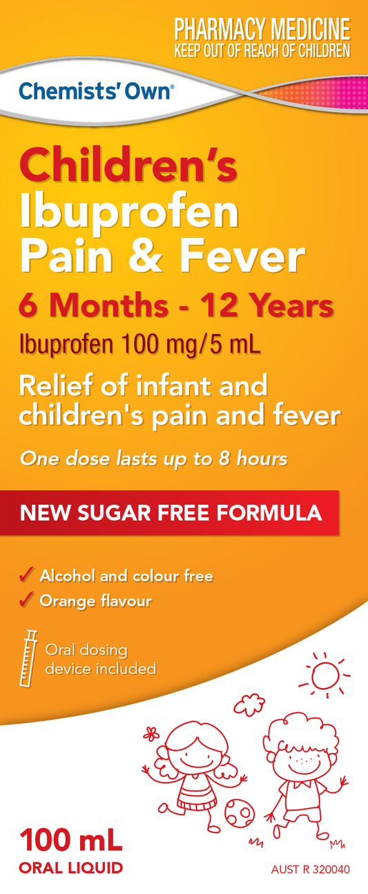 Chemists Own Children's Ibuprofen 6 Months - 12 Years Liquid 100mL