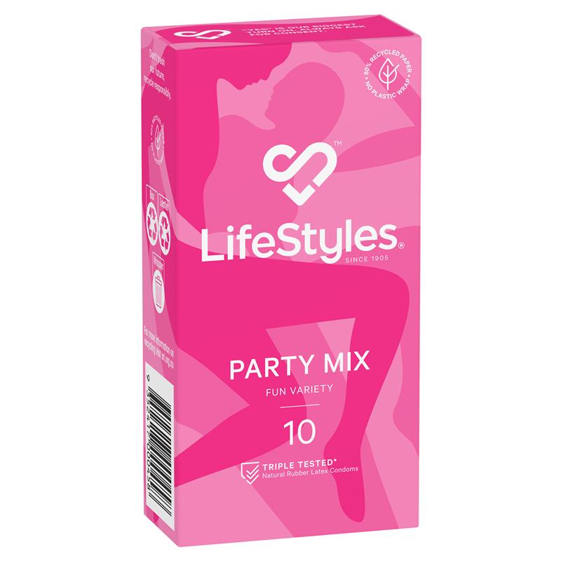 Lifestyles Party Mix Condoms 10 Pack