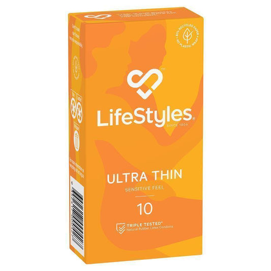 Lifestyles Ultra Thin Condoms 10 Pack