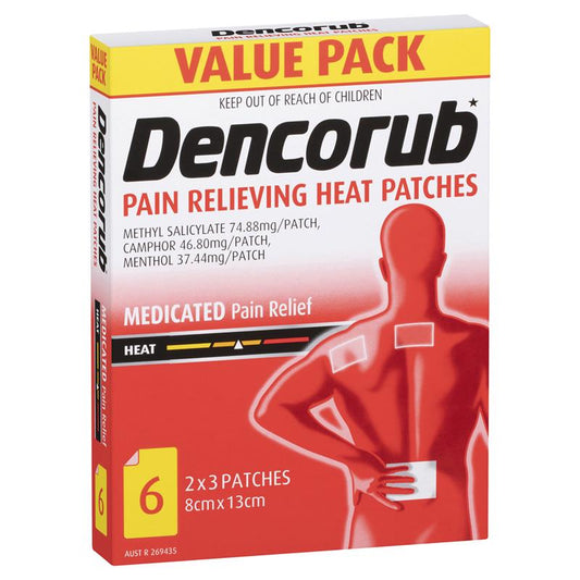 Dencorub Self Adhesive Heat Patches 6