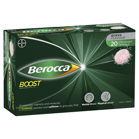 Berocca Boost Effervesent Tablets Guarana 20