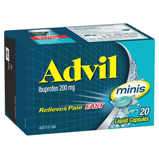 Advil Minis 200mg Liquid Capsules 20