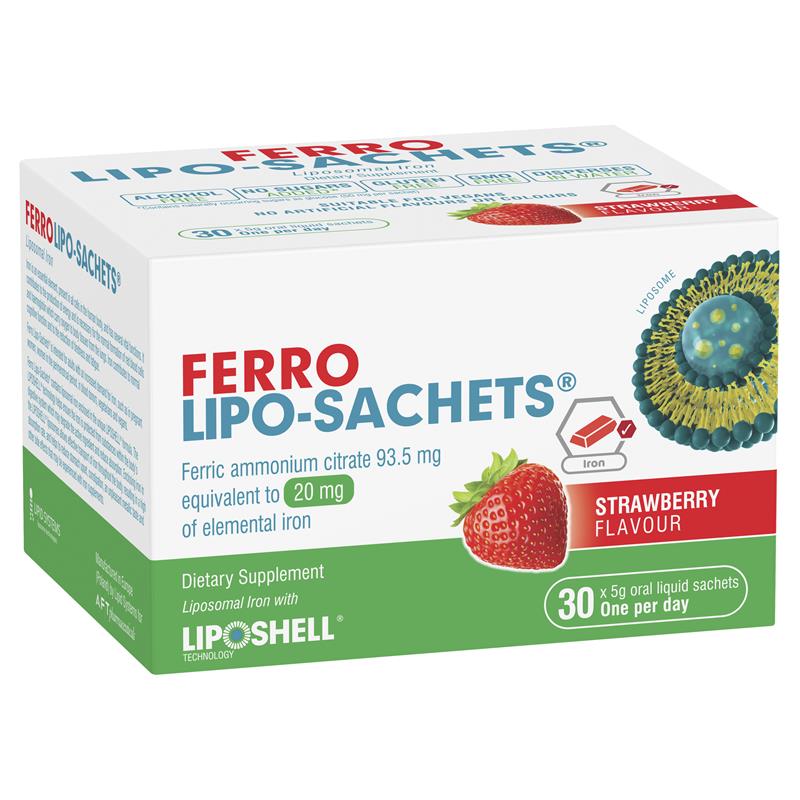 Lipo-Sachets Ferro Strawberry 5g 30 Sachets