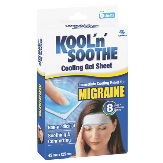 Kool N Soothe Migraine Relief Sheets 6