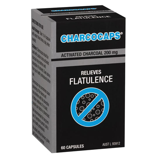 Charcocaps 200mg Capsules 60