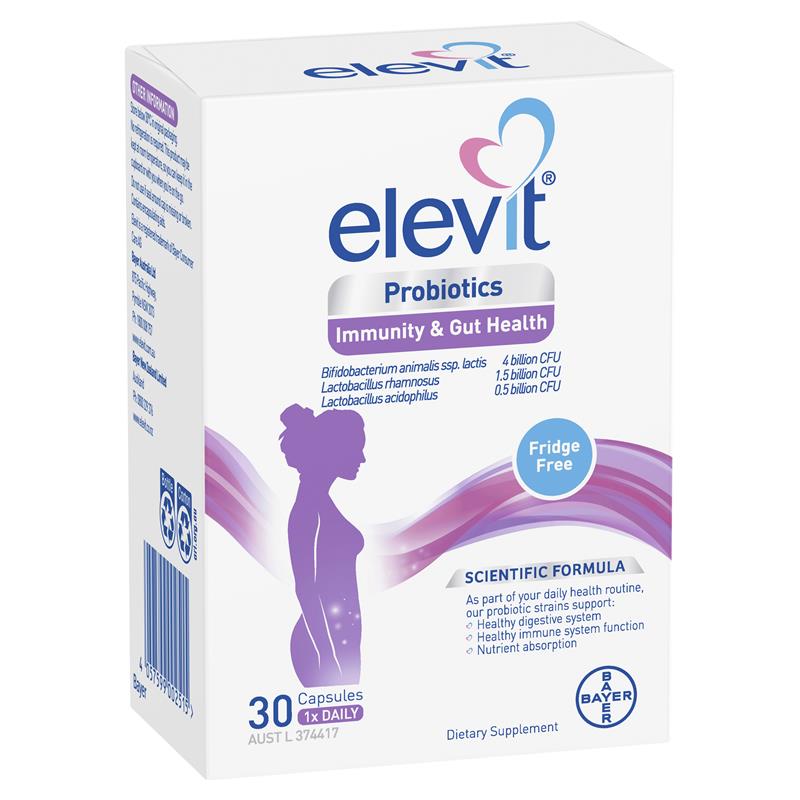 Elevit Probiotic for Immunity & Gut Health Capsules 30