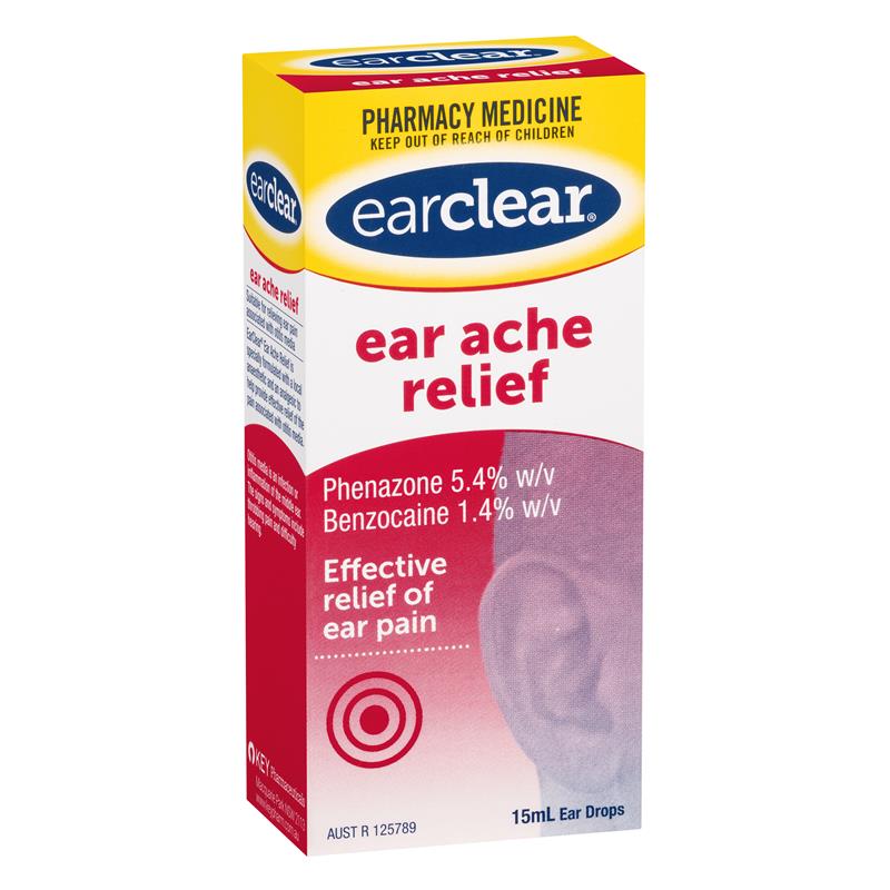 EarClear Ear Ache Relief Drops 15mL