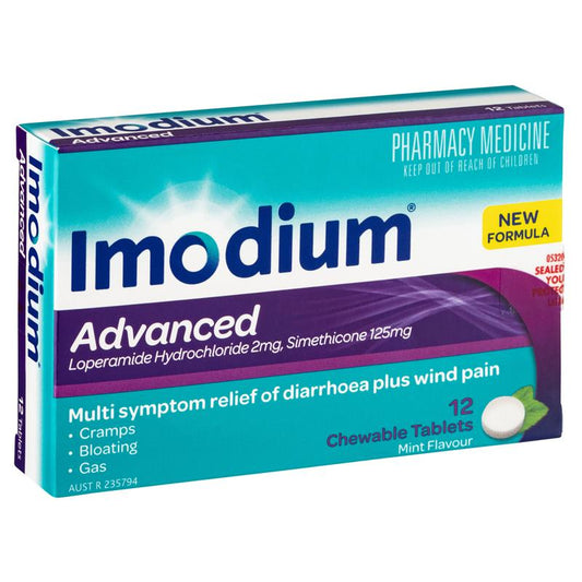 Imodium Advanced Chewable Tablets 12