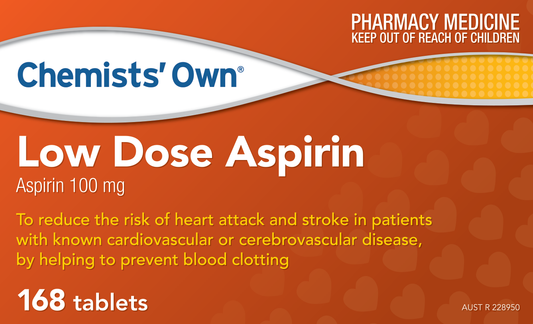 Chemists Own Low Dose Aspirin 100mg Tablets 168