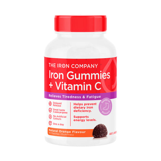 The Iron Company Iron Gummies + Vitamin C Natural Orange Flavour 30