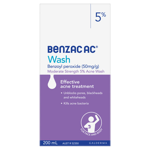 Benzac AC Wash 5% 200mL