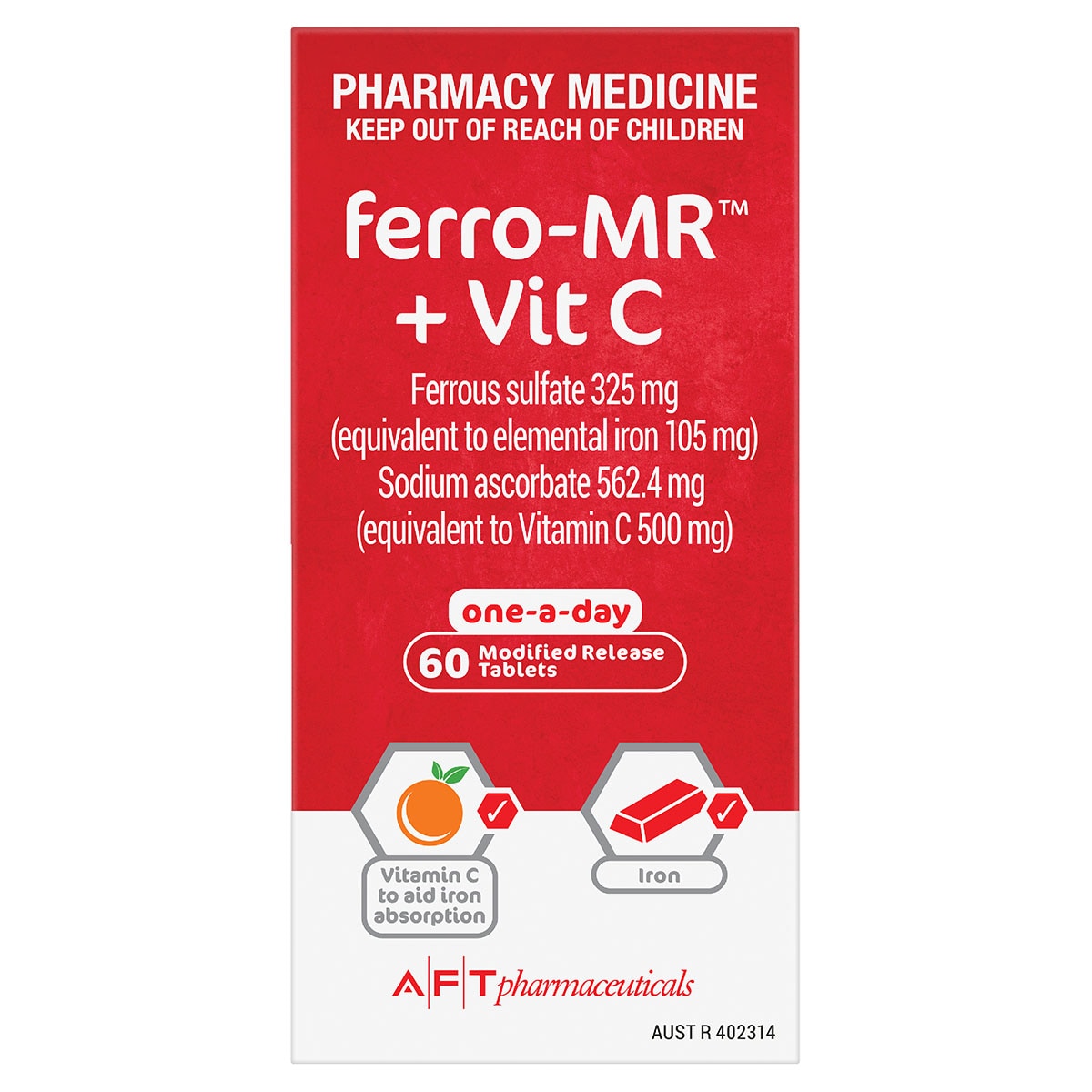 Ferro-MR + Vitamin C Tablets 60