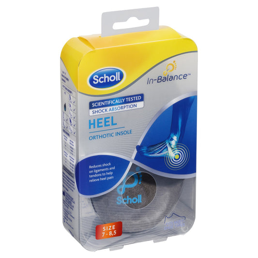 Scholl In-Balance Heel Orthotic Insole Medium 1 Pair