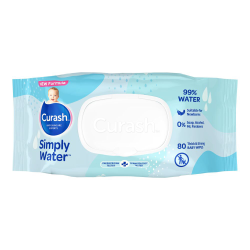 Curash Baby Wipes Simply Water 80 Pack