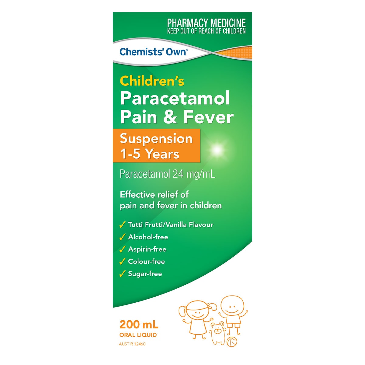 Chemists Own Children's Paracetamol 1-5 Years Suspension 200mL