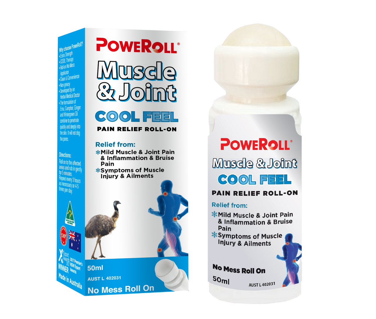 PowerRoll Muscle & Joint Cool Feel Roll On 50mL