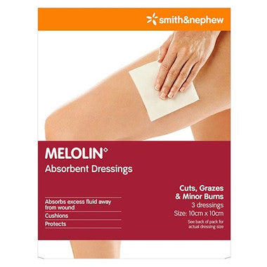 Melolin Absorbent Dressing 10x10cm 3