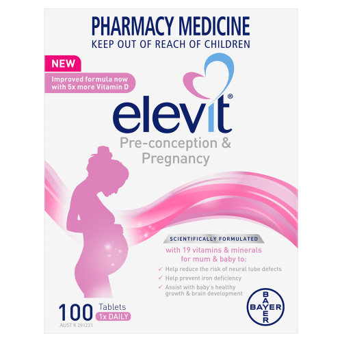 Elevit Pre-conception & Pregnancy Multivitamin Tablets 100
