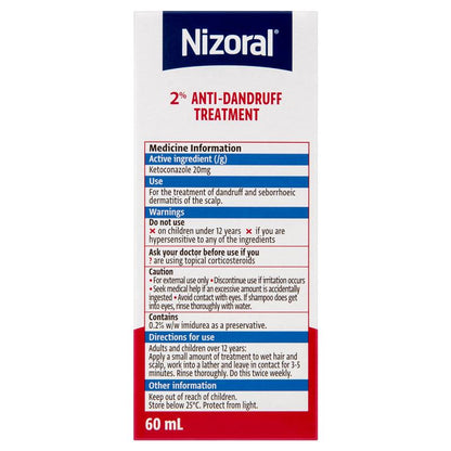 Nizoral Shampoo 2% 60mL